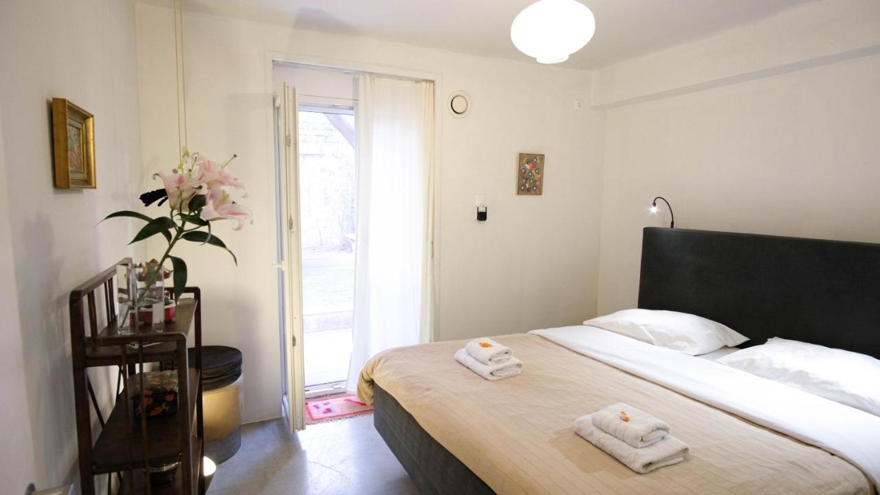 Quiet And Central Flat With Private Backyard Garden 아테네 외부 사진
